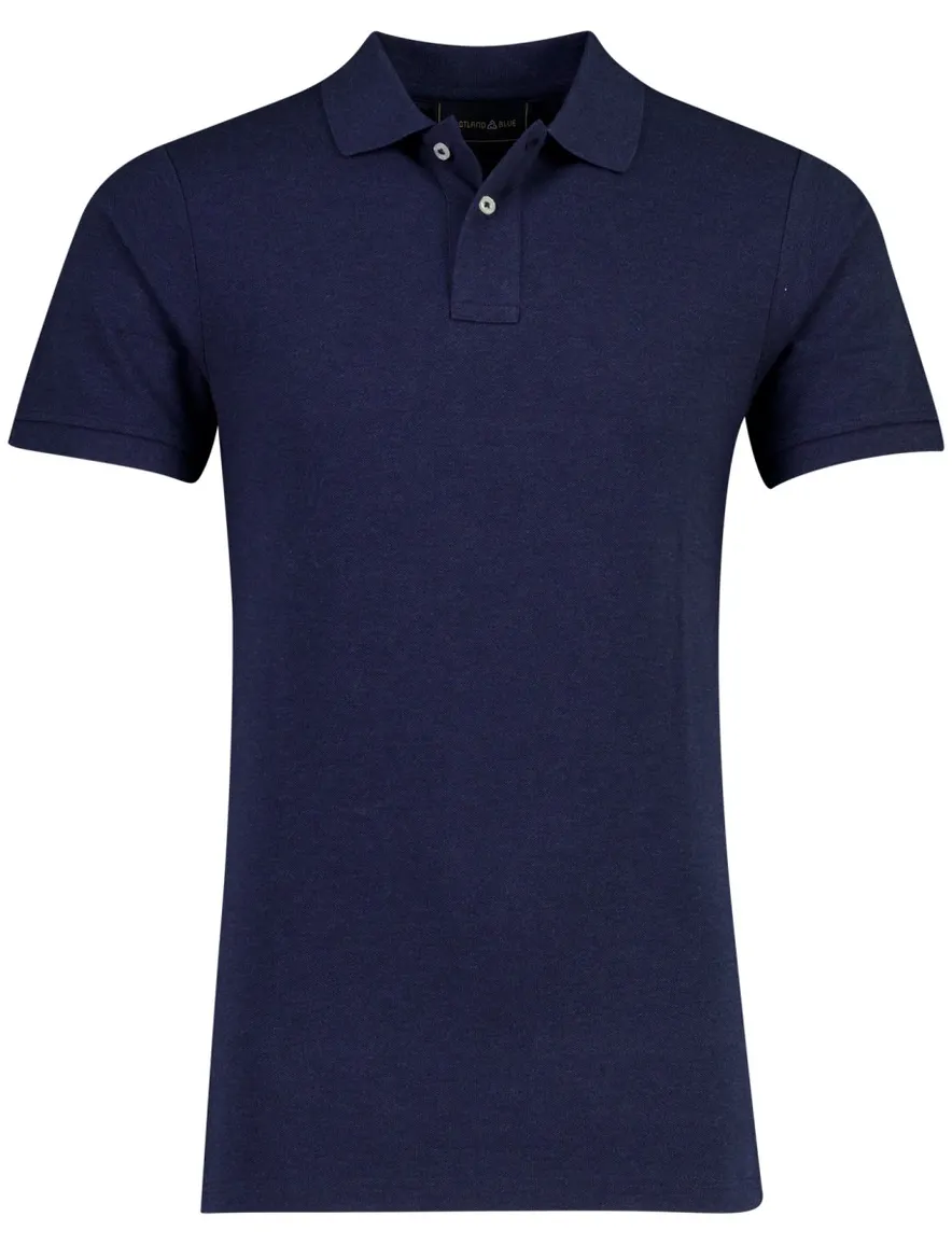 Poloshirt Scotland Blue donkerblauw katoen