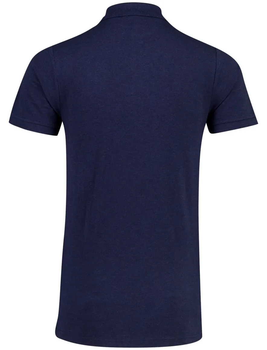 Poloshirt Scotland Blue donkerblauw katoen