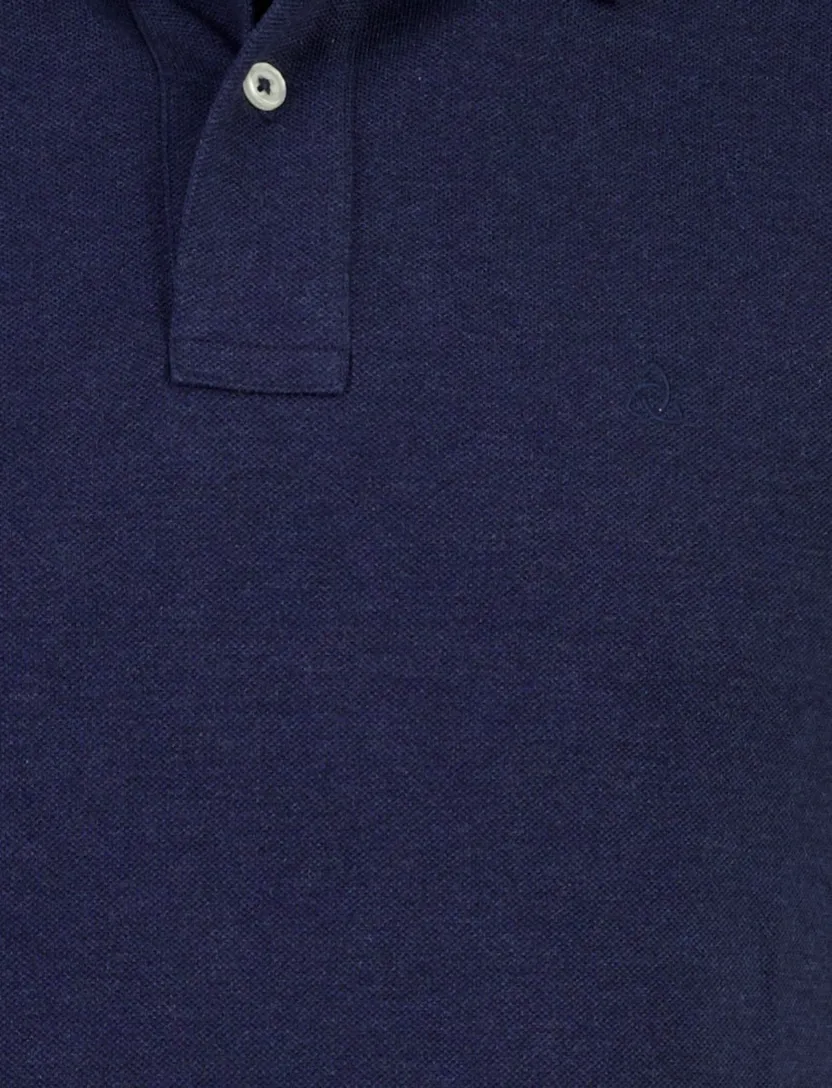 Poloshirt Scotland Blue donkerblauw piqué katoen
