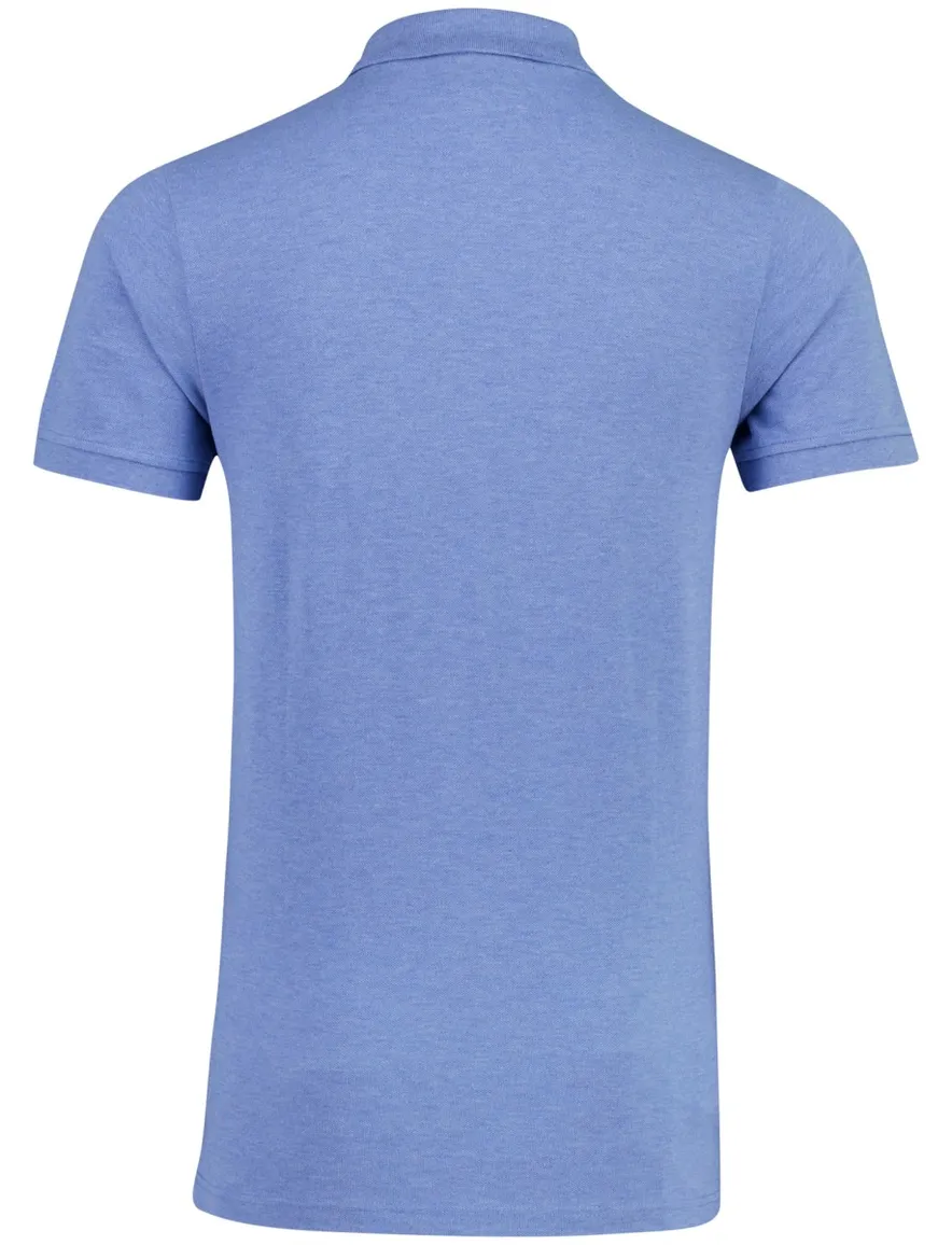 Scotland Blue poloshirt blauw katoen
