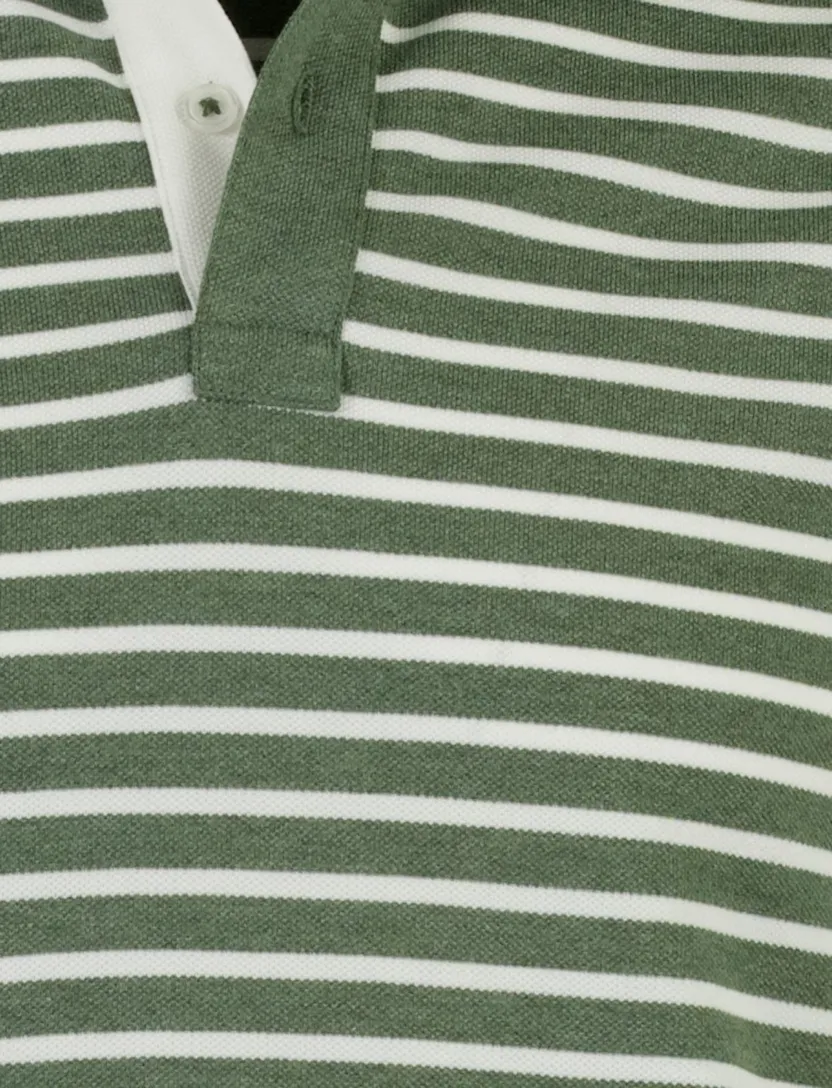Poloshirt Scotland Blue groen gestreept