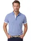 Scotland Blue Otis poloshirt blauw gestreept pique