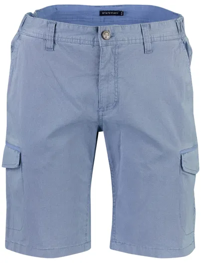 State of Art State of Art Cargo Shorts Lichtblauw