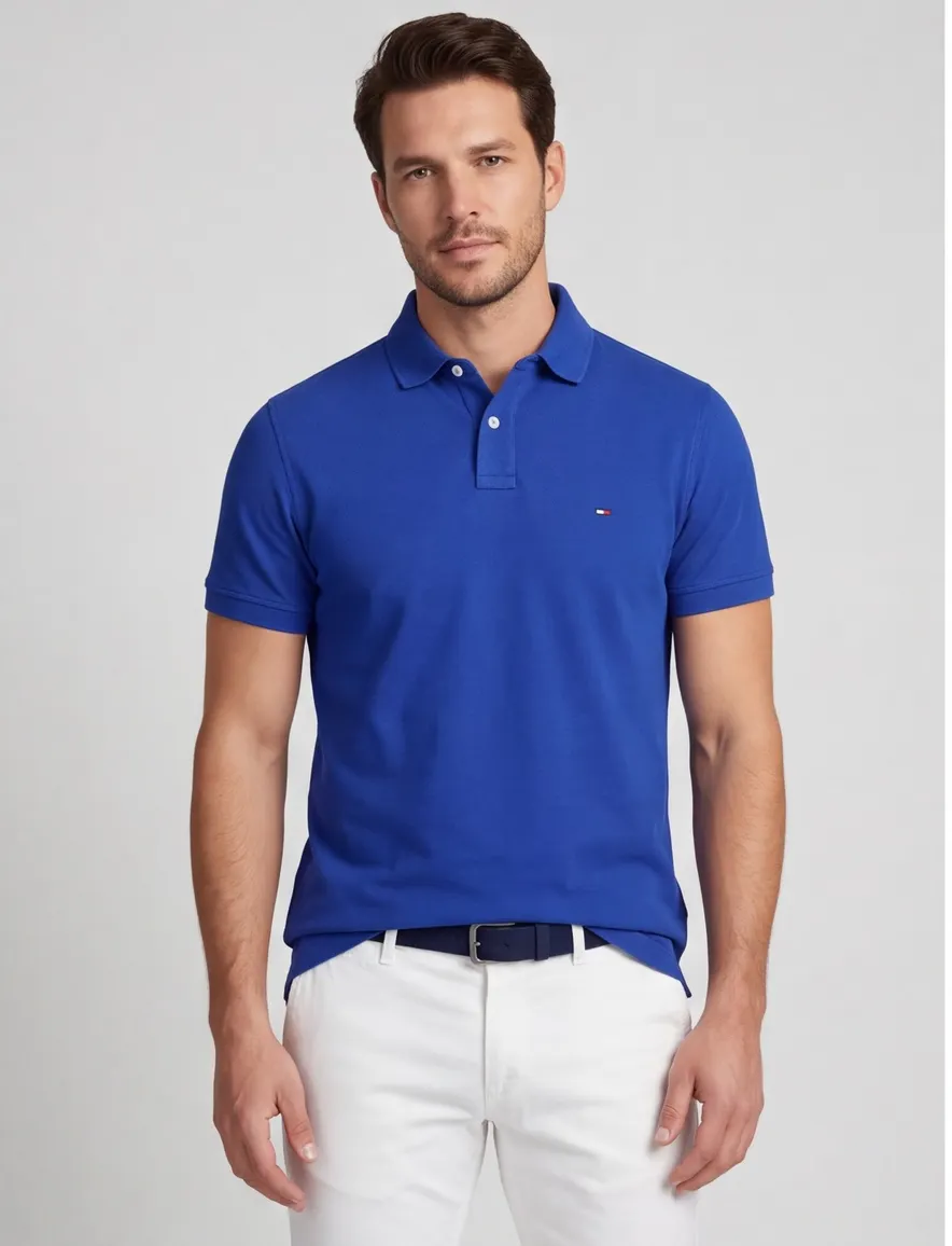 Poloshirt Tommy Hilfiger blauw