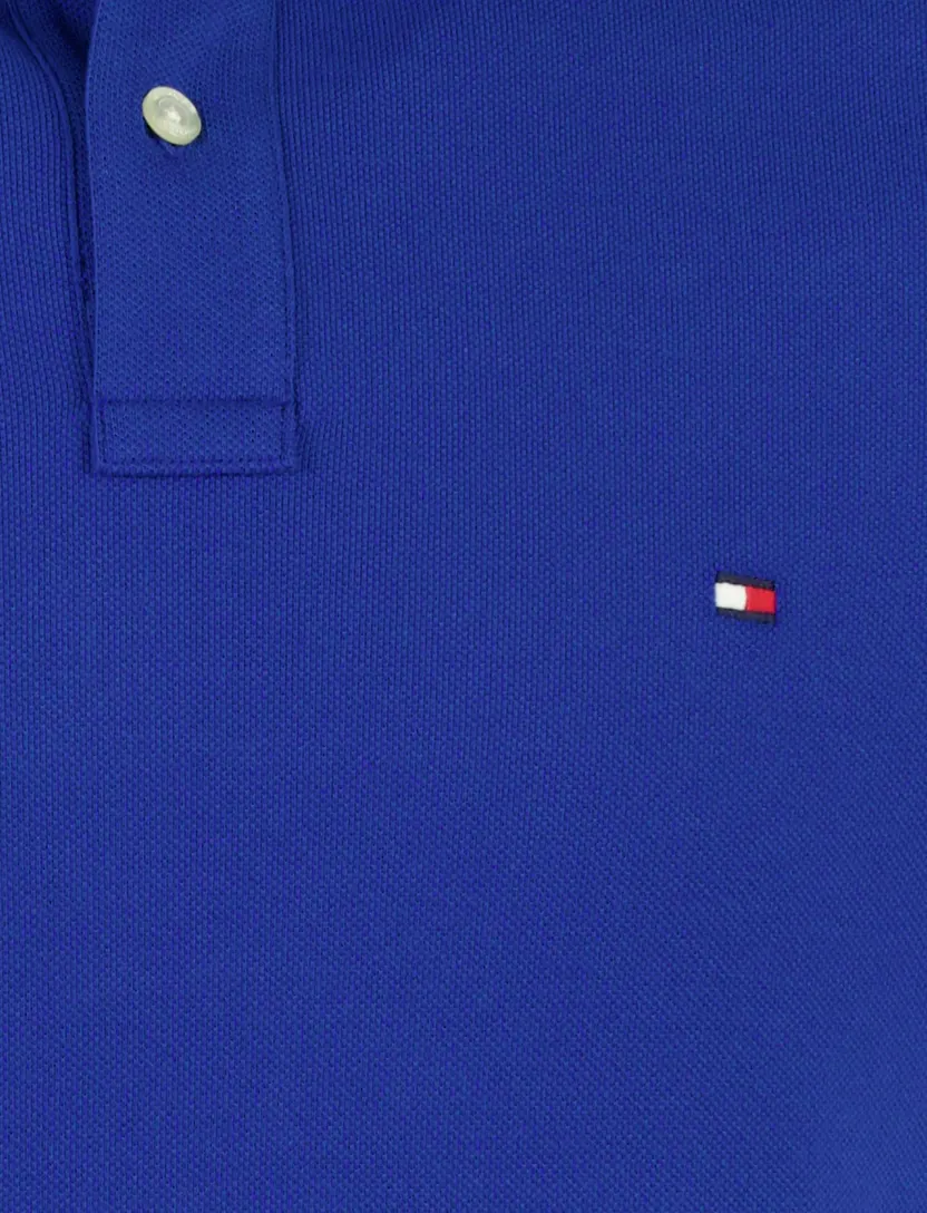 Poloshirt Tommy Hilfiger blauw pique