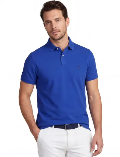 Tommy Hilfiger Poloshirt Tommy Hilfiger blauw pique