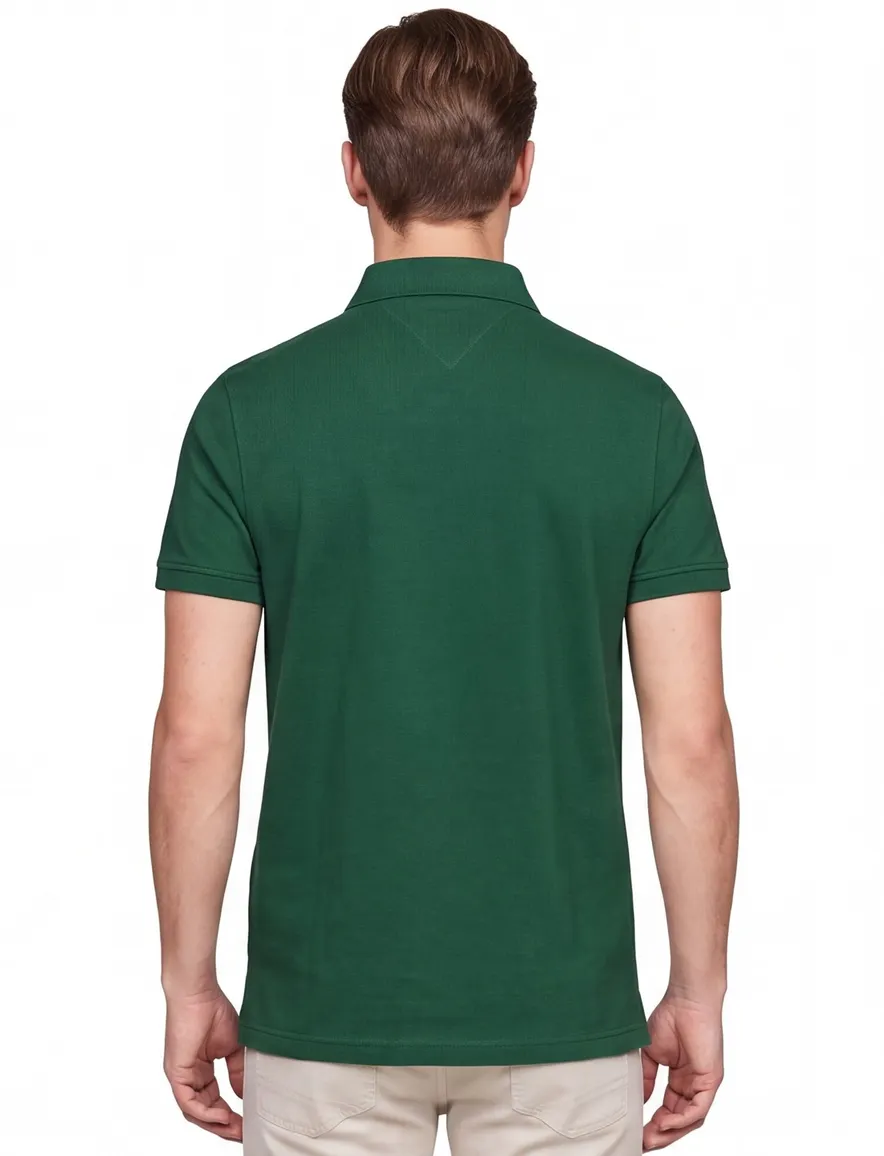 Tommy Hilfiger poloshirt Regular Fit groen