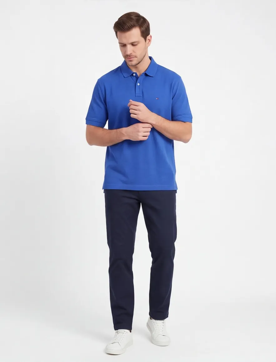 Poloshirt Tommy Hilfiger blauw