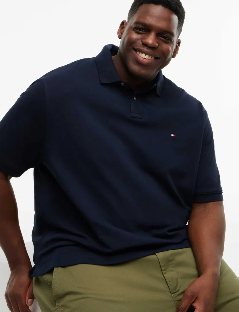 Poloshirt Tommy Hilfiger Big & Tall donkerblauw