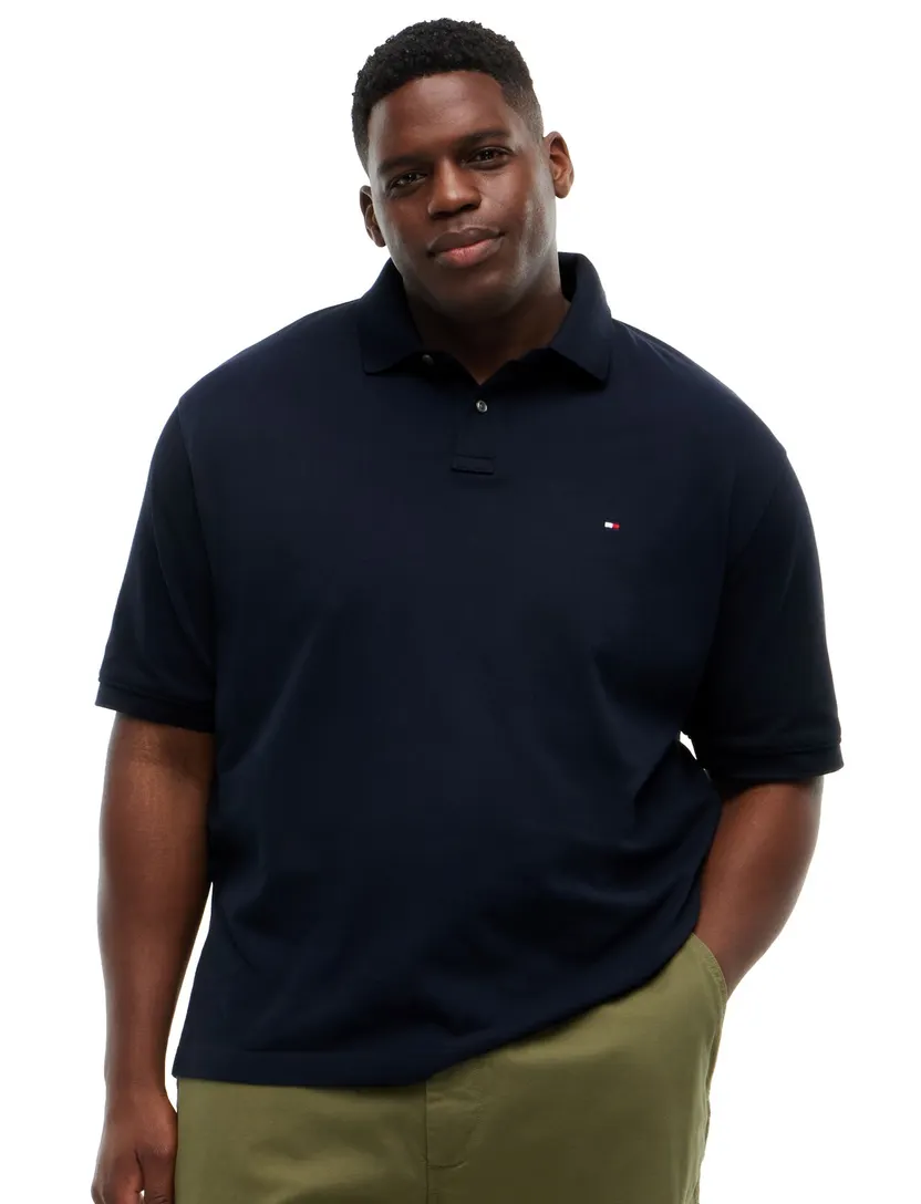 Poloshirt Tommy Hilfiger Big & Tall donkerblauw