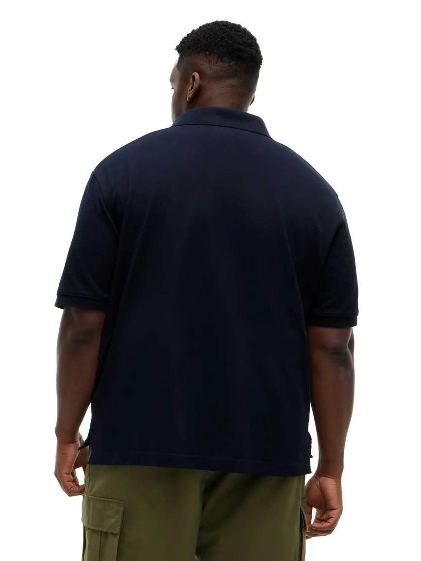 Tommy Hilfiger Big & Tall poloshirt donkerblauw