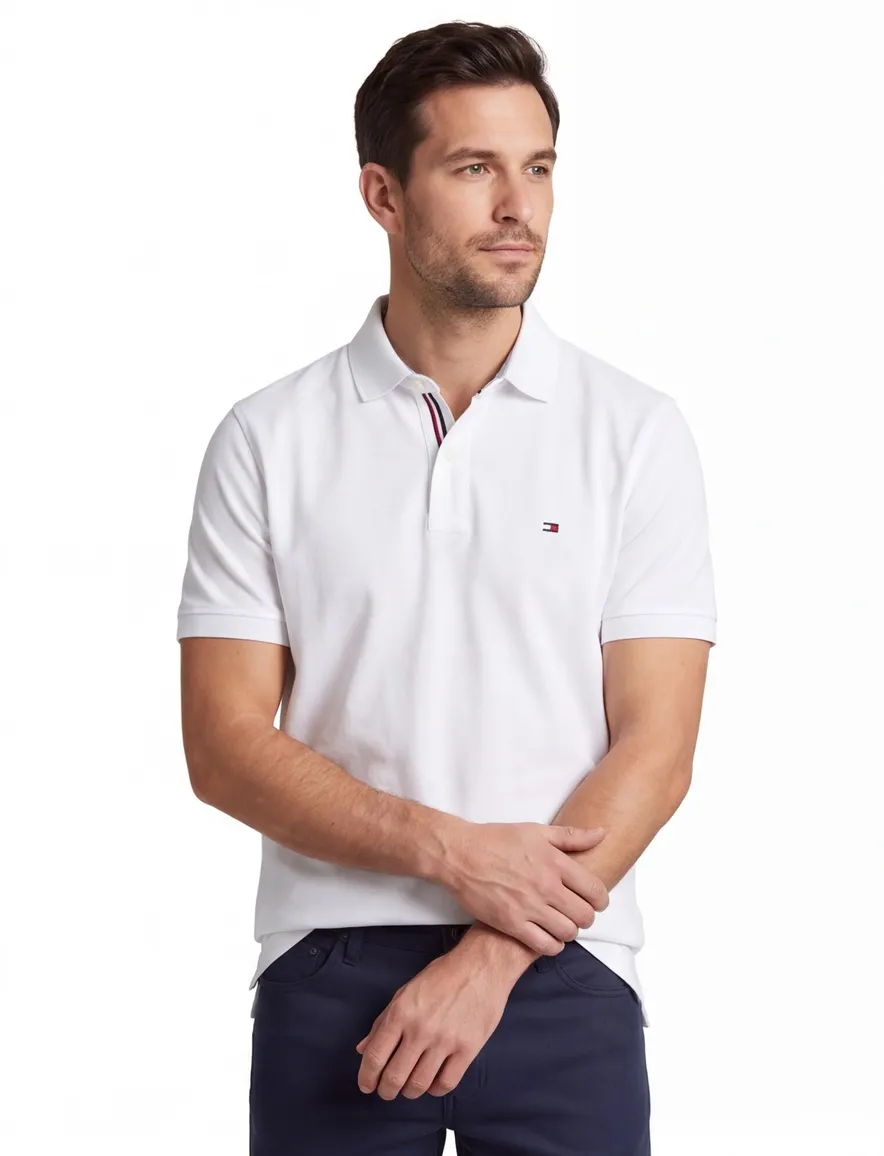 Poloshirt Tommy Hilfiger wit