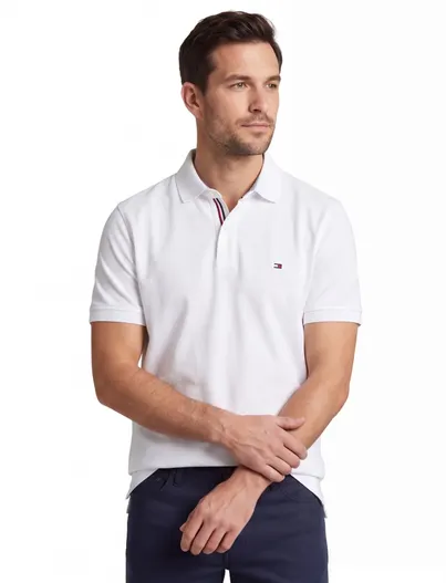Tommy Hilfiger Tommy Hilfiger poloshirt wit piqué