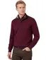 Paul & Shark half zip trui bordeaux scheerwol