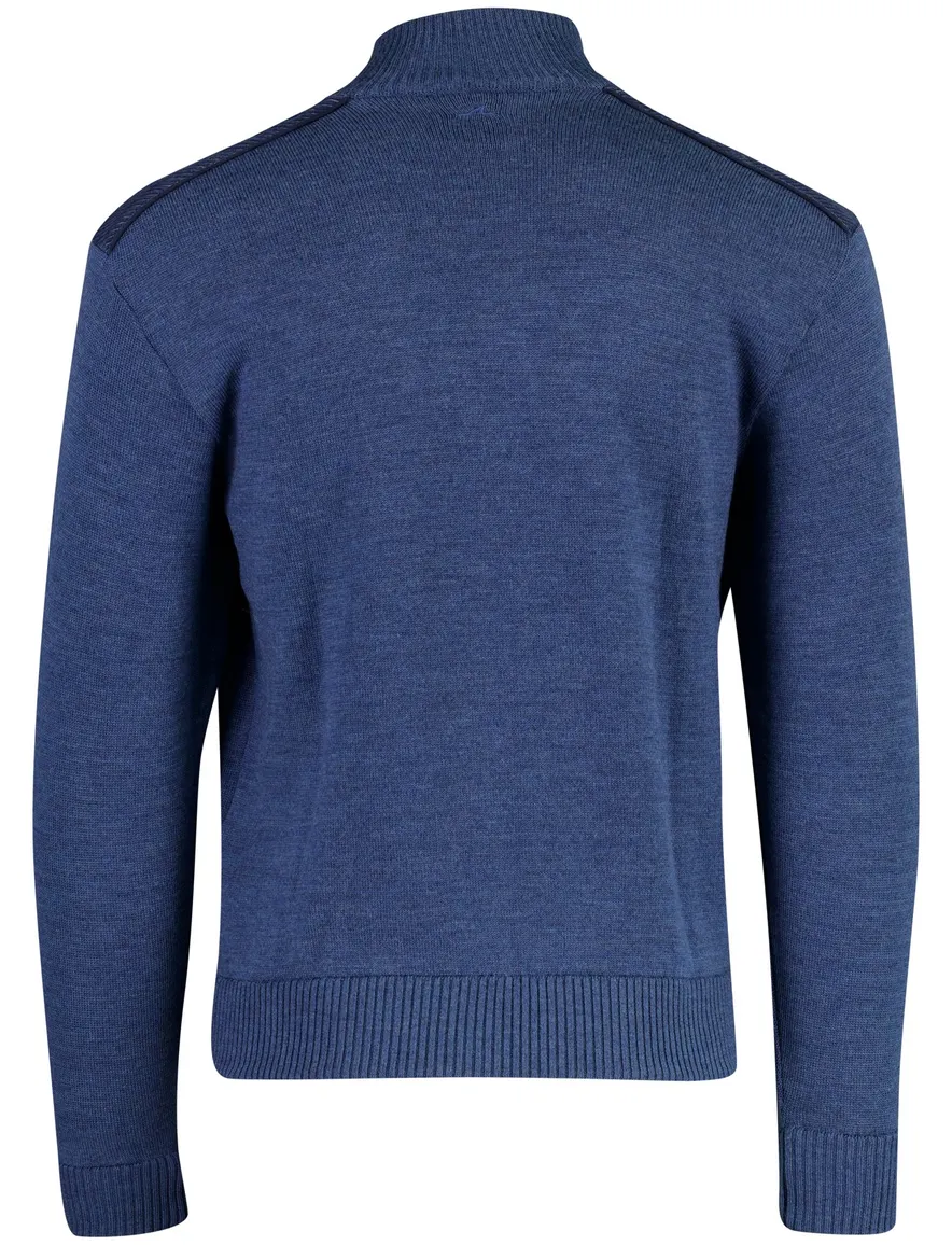 Paul & Shark scheerwol vest blauw