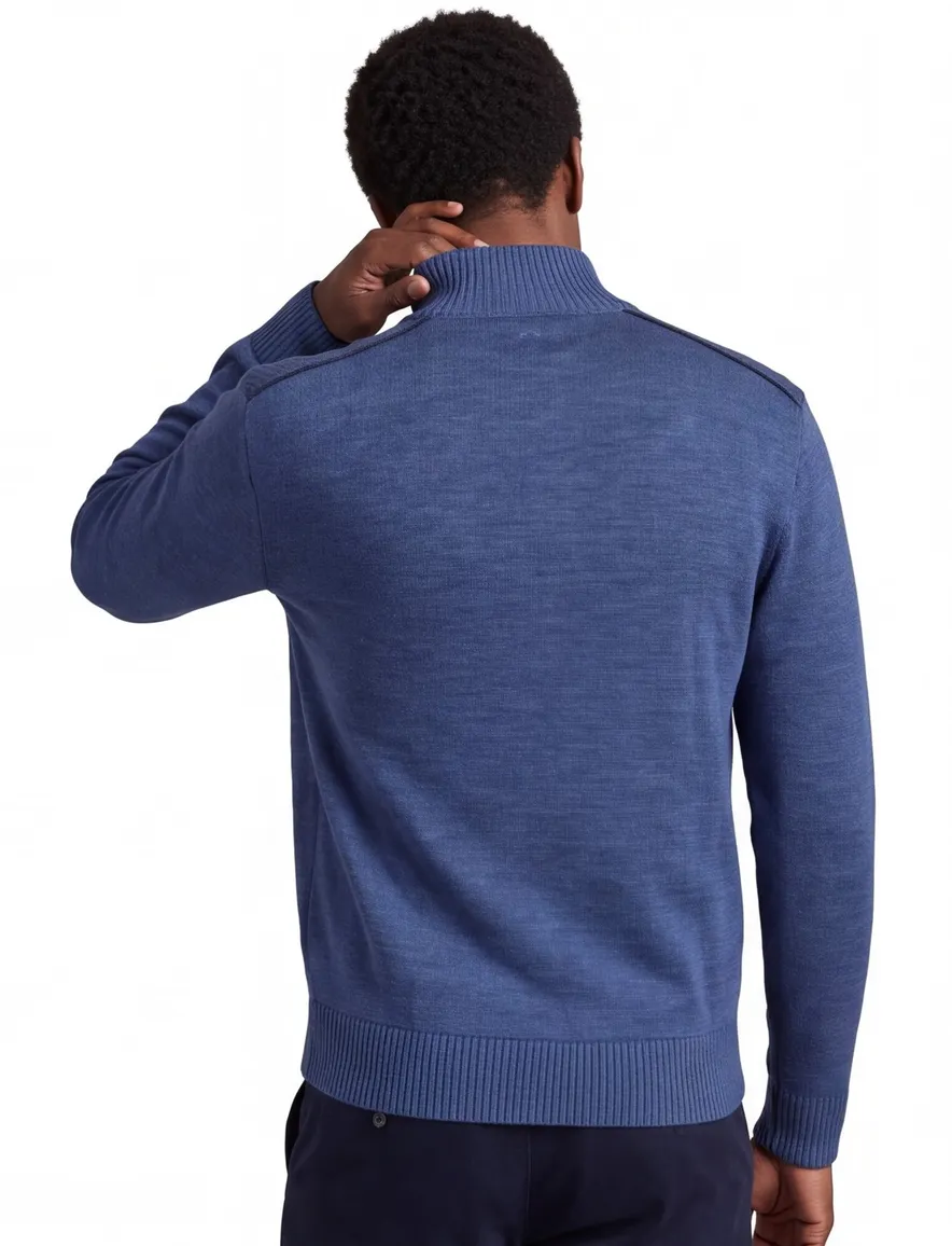 Paul & Shark scheerwol vest blauw