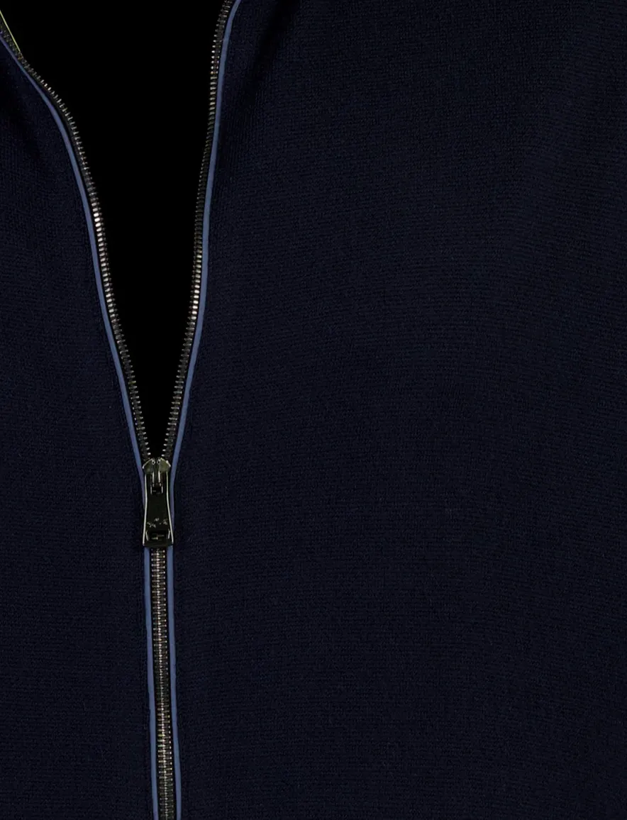 Paul & Shark vest donkerblauw effen
