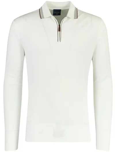 Paul & Shark Paul & Shark poloshirt creme met stretch
