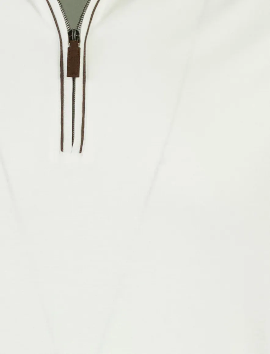 Paul & Shark poloshirt creme met stretch