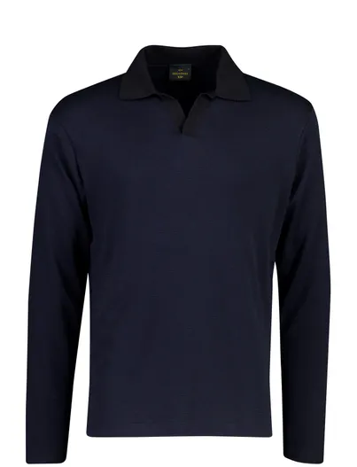 Paul & Shark Paul & Shark poloshirt donkerblauw gemeleerd