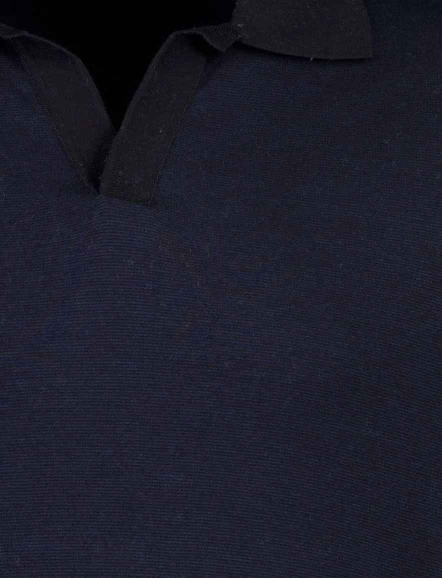Paul & Shark poloshirt donkerblauw gemeleerd