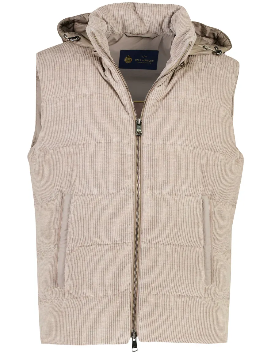 Paul & Shark bodywarmer beige rib
