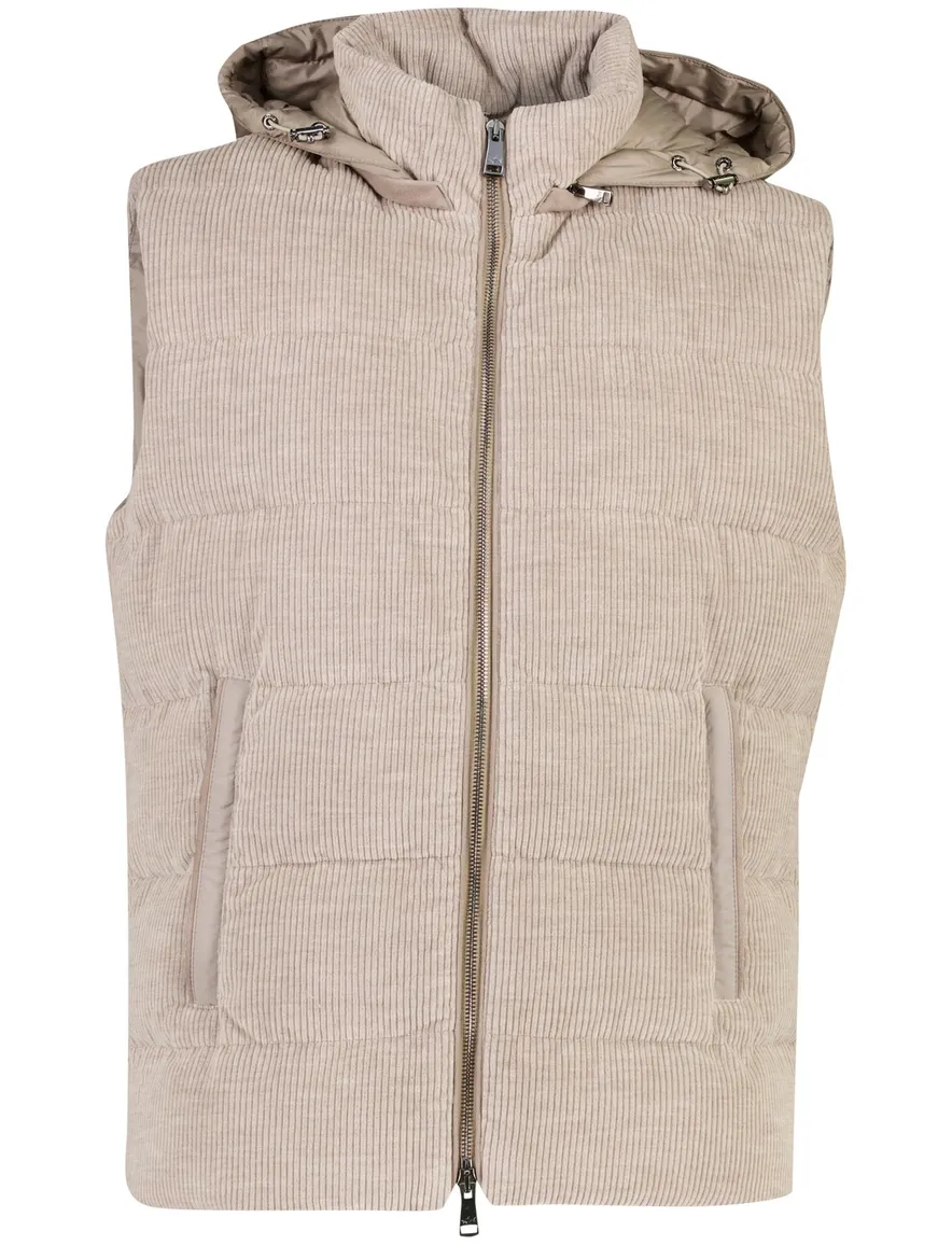 Paul & Shark bodywarmer beige rib