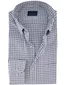 Paul & Shark wit overhemd met donkerblauw ruitpatroon
