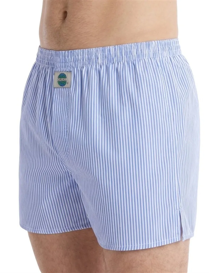 Deal boxershort gestreept lichtblauw