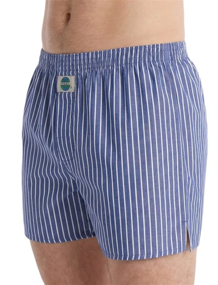 Donkerblauwe boxershort gestreept Deal