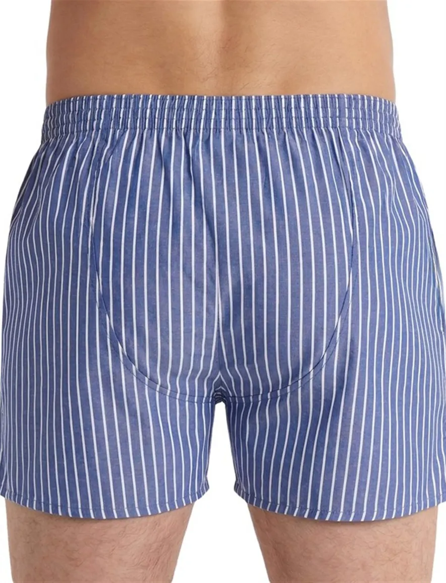 Donkerblauwe boxershort gestreept Deal