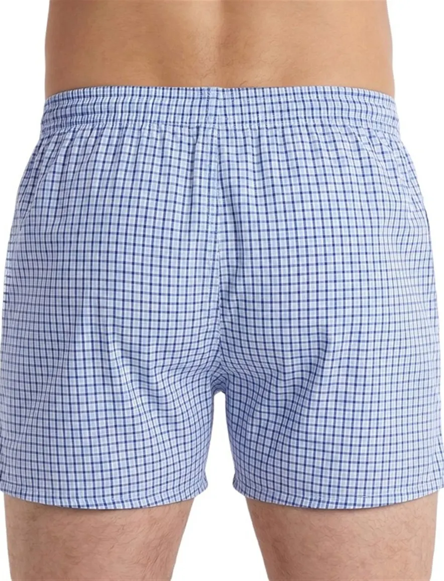 Lichtblauwe geruitte boxershort Deal