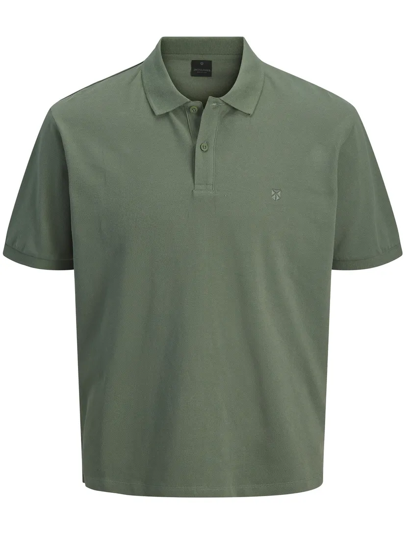 Poloshirt Jack & Jones Plus Size donkergroen