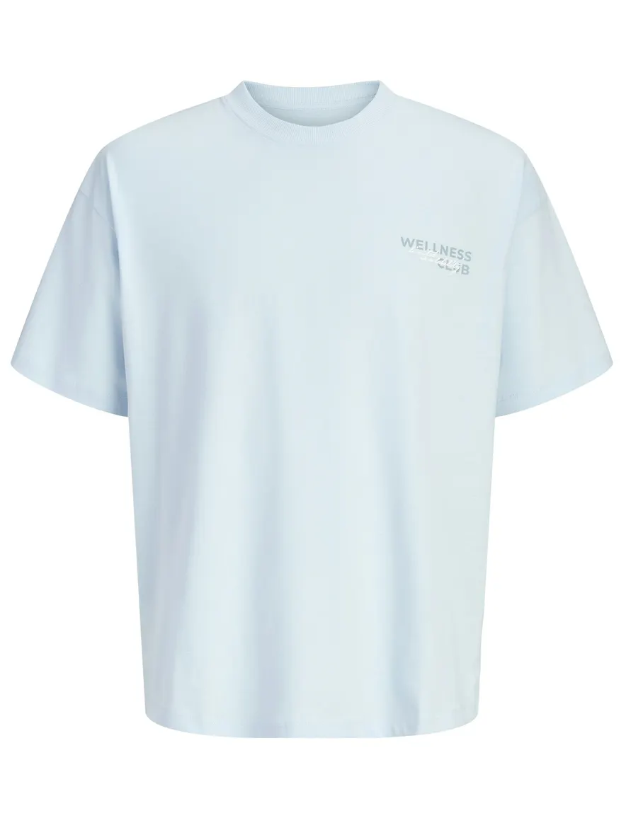 Jack & Jones Plus Size T-shirt ronde hals lichtblauw