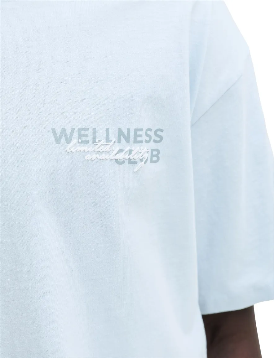 Jack & Jones Plus Size T-shirt ronde hals lichtblauw