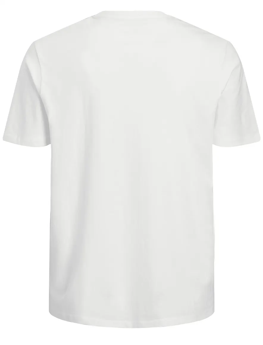 Wit T-shirt Jack & Jones Plus Size opdruk