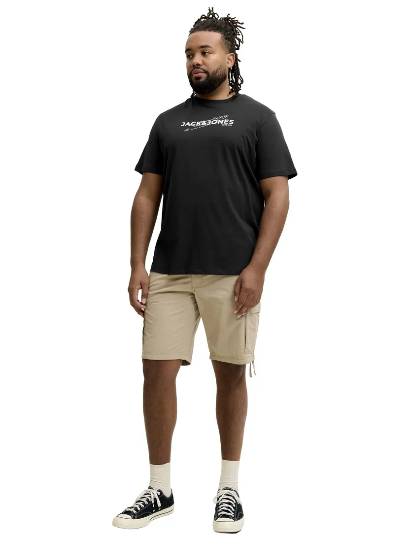 T-shirt Jack & Jones Plus Size zwart opdruk