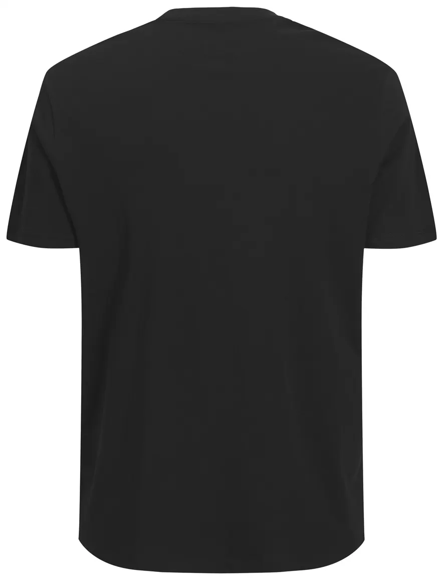 Jack & Jones Plus Size T-shirt ronde hals zwart opdruk