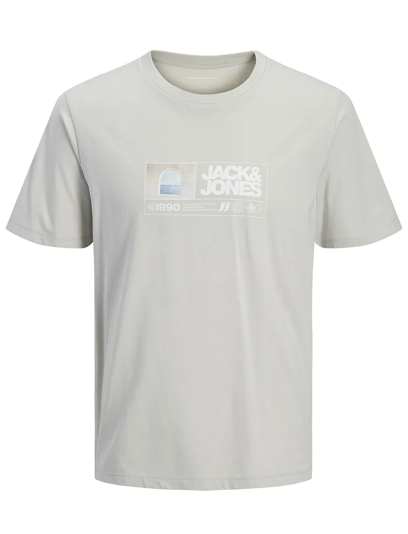 T-shirt Jack & Jones Plus Size grijs opdruk