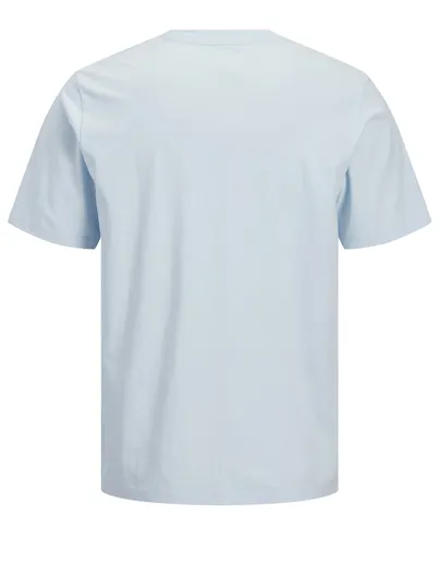 Jack & Jones Jack & Jones T-shirt ronde hals lichtblauw geprint