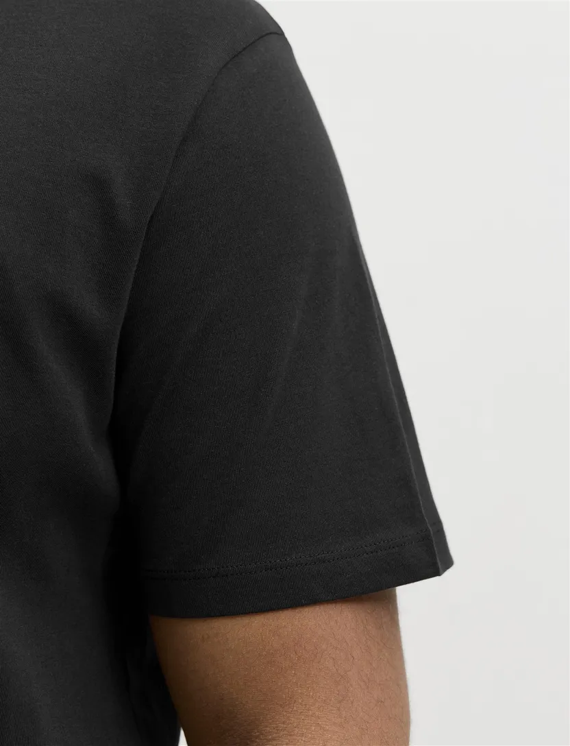 T-shirt Jack & Jones Regular Fit zwart opdruk