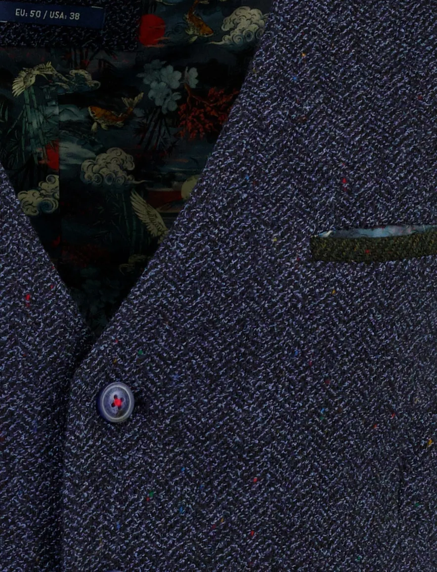 A Fish Named Fred gilet donkerblauw