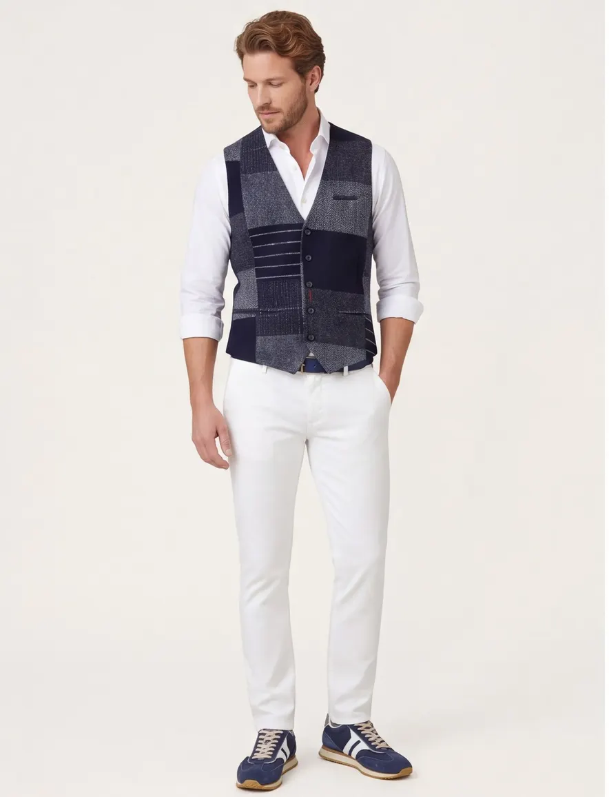 Gilet A Fish Named Fred donkerblauw