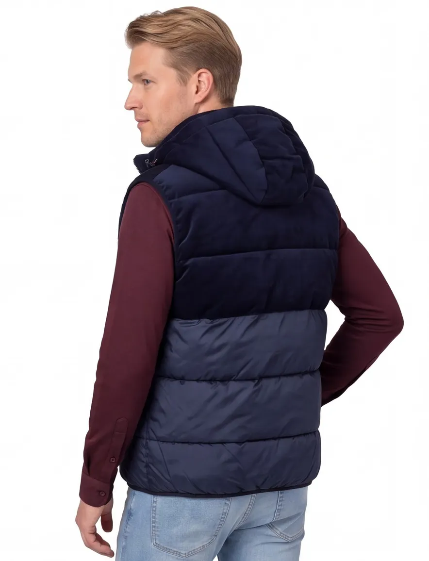 A Fish Named Fred donkerblauwe puffer bodywarmer