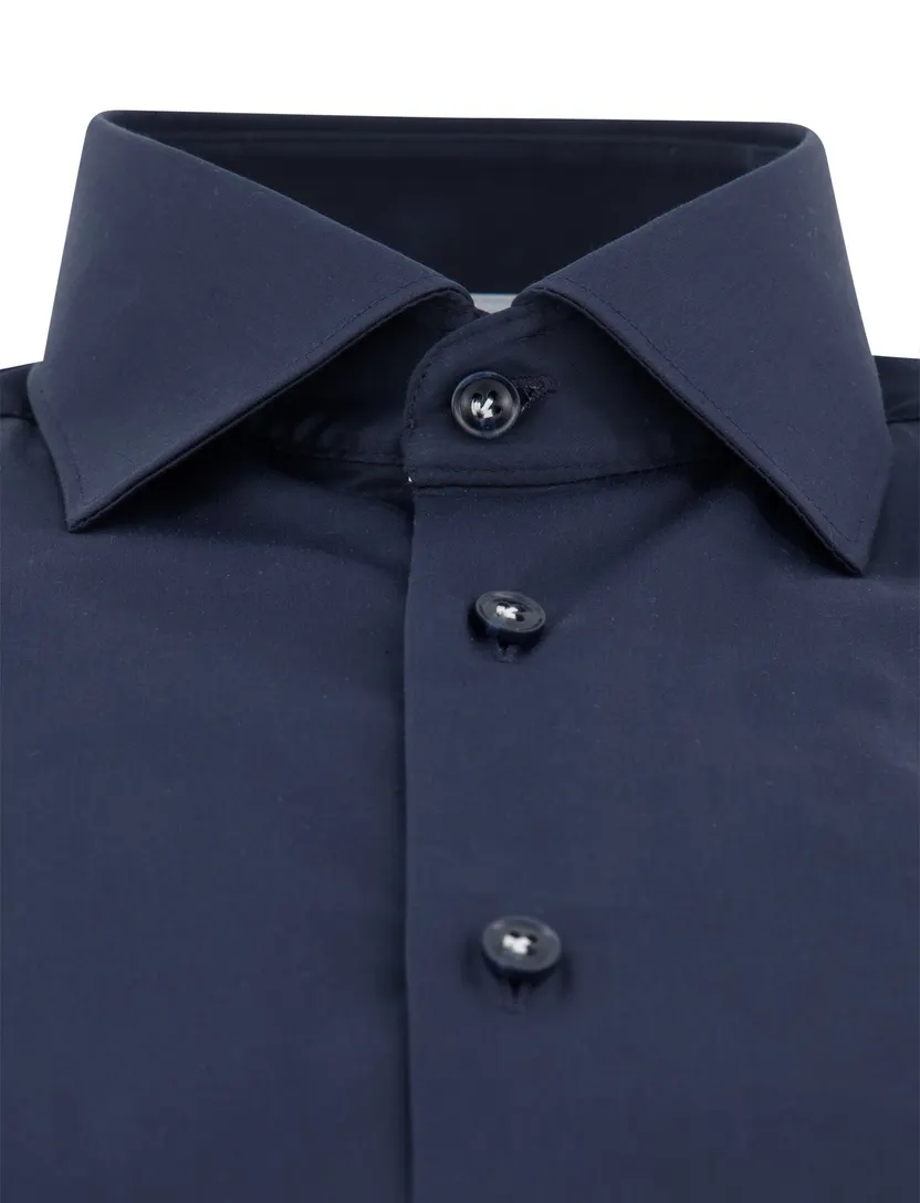 Overhemd John Miller donkerblauw 5801013-18