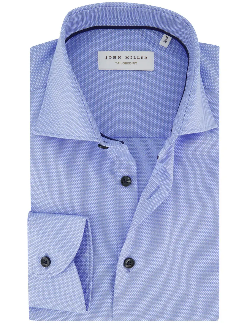 Overhemd John Miller blauw geprint