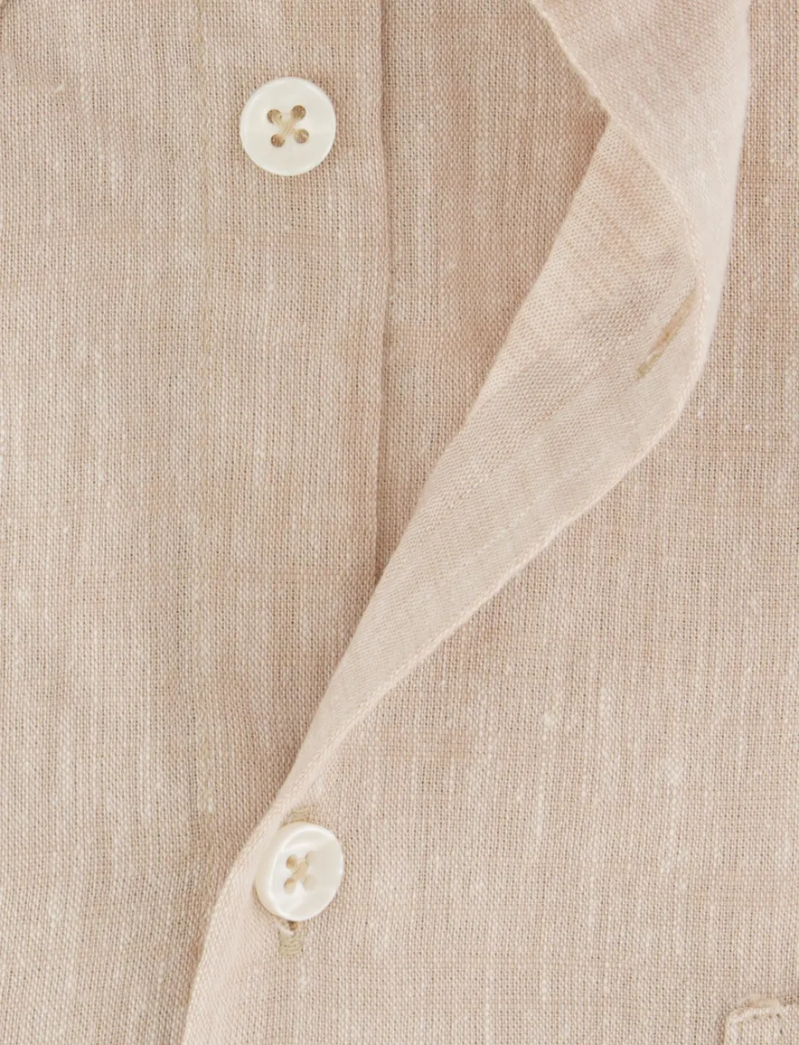 Ledub Shirt dress km Lichtbruin 620 802008-62