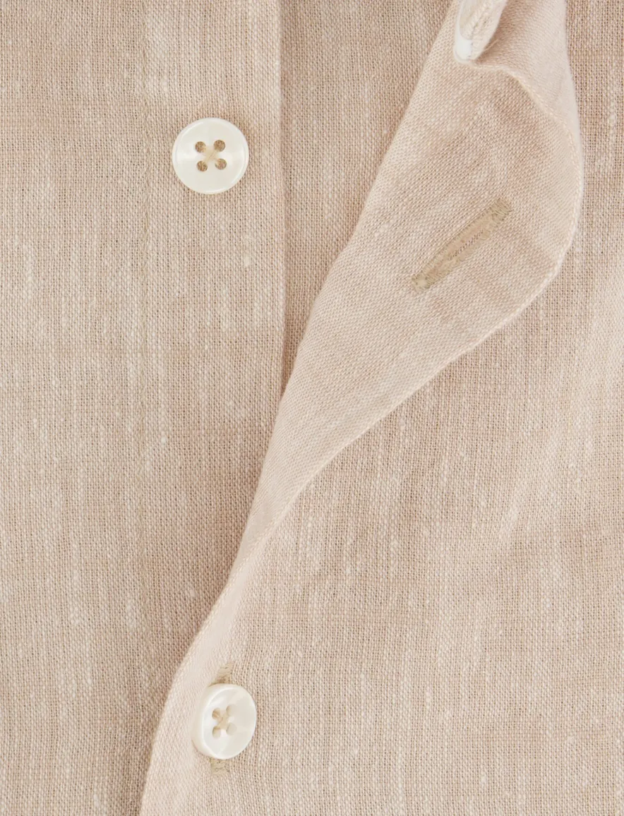 Ledub Shirt vrijetijd ml 5 Lichtbru 802009-62