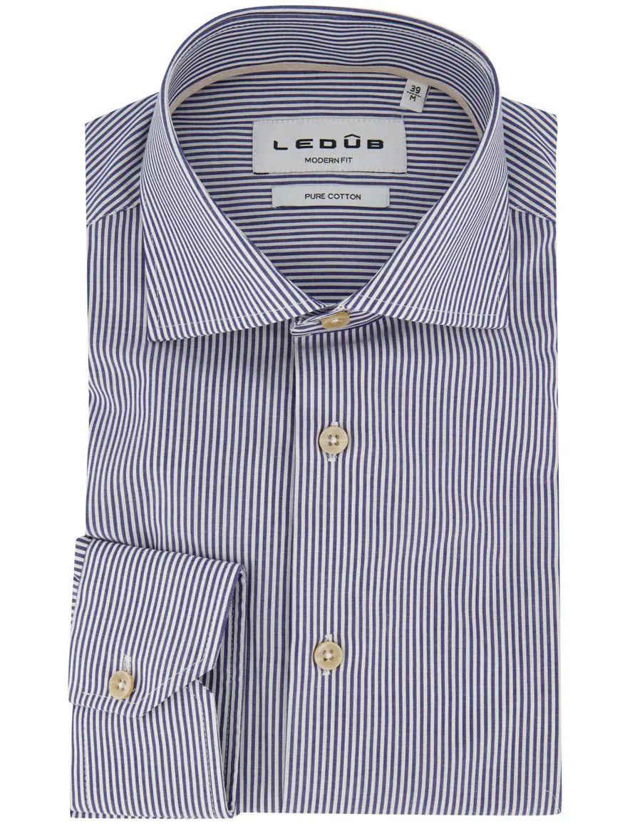 Ledub Shirt vrijetijd ml 5 Donkerbl 802012-19