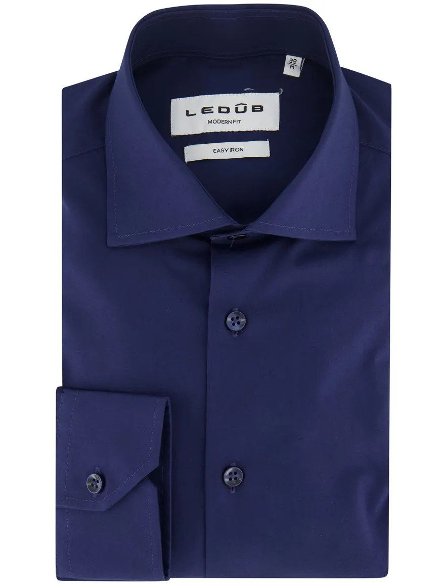 Ledub Shirt dress ml 7 Donkerblauw 802016-19